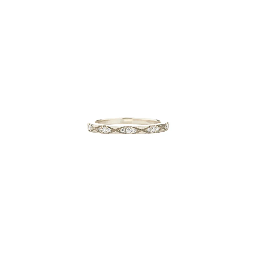 14 Karat Diamond Band Marquise Style Band