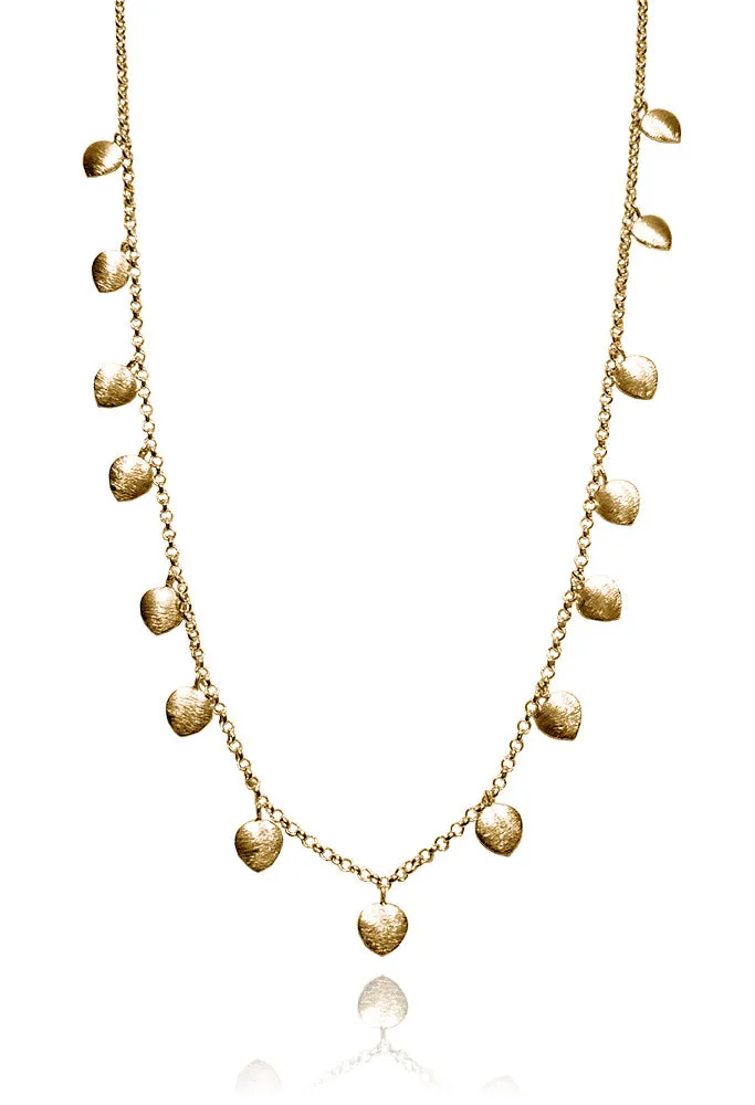 18k Gold Plated Single Line Raqs Necklace