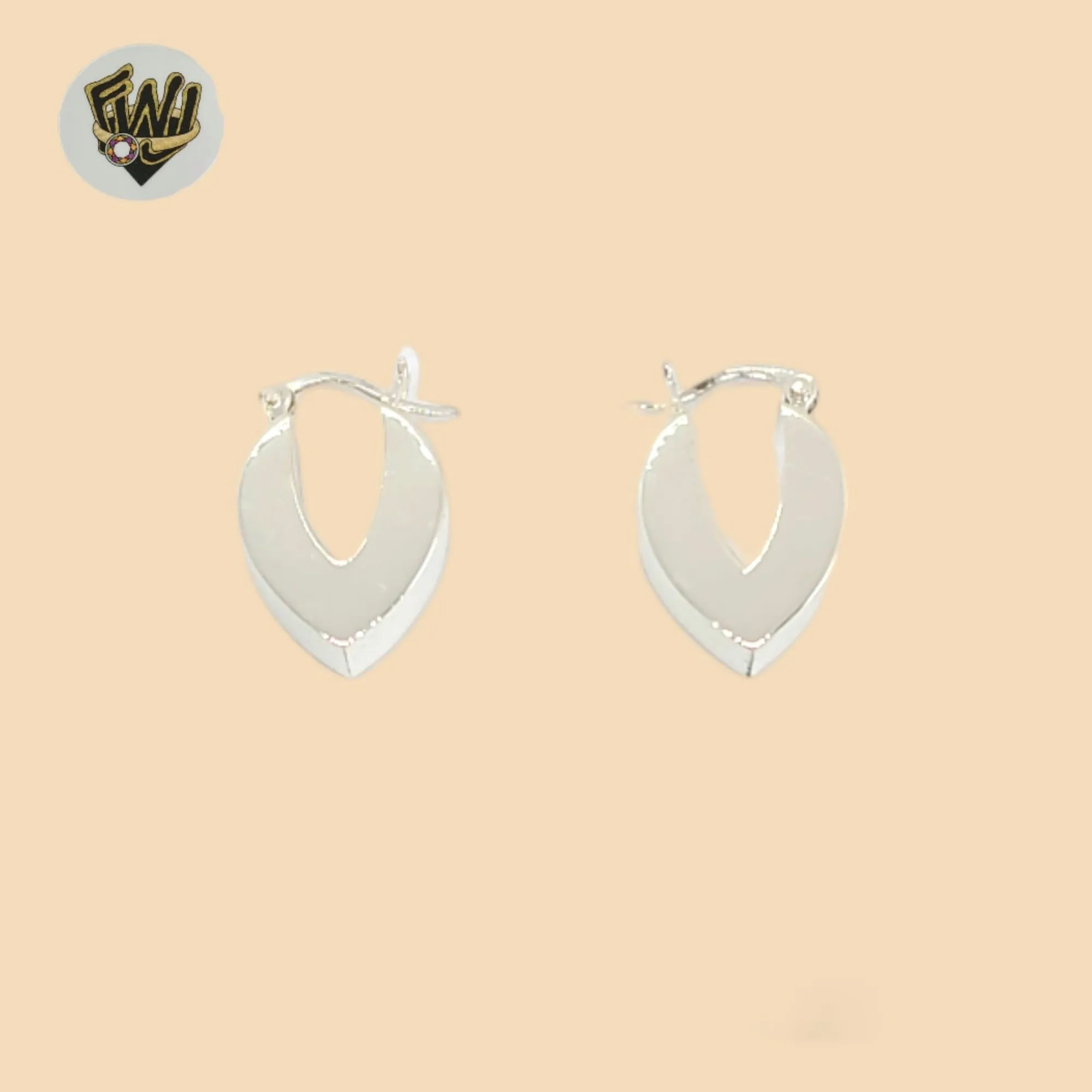 (2-4024) 925 Sterling Silver - Oval Plain Hoops.