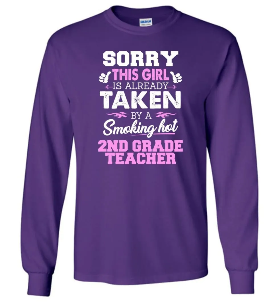 2Nd Grade Teacher Shirt Cool Gift For Girlfriend Wife Long Sleeve