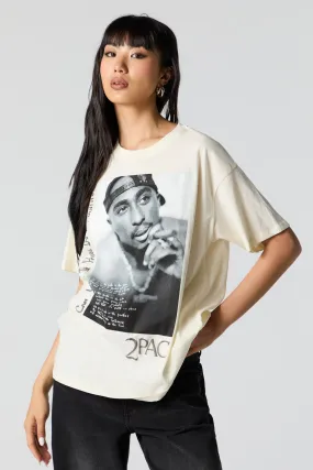 2Pac Graphic Boyfriend T-Shirt