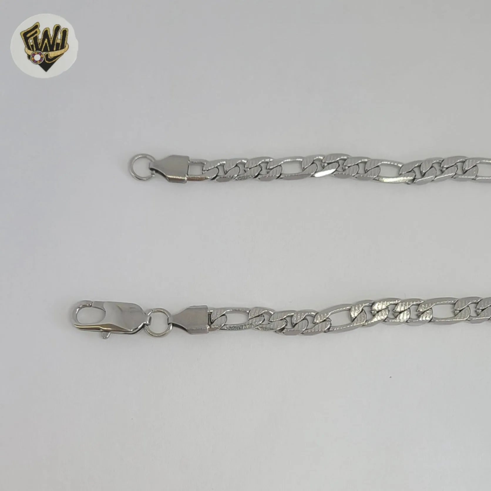 (4-3298-S) Stainless Steel - 6mm Figaro Link Chain.