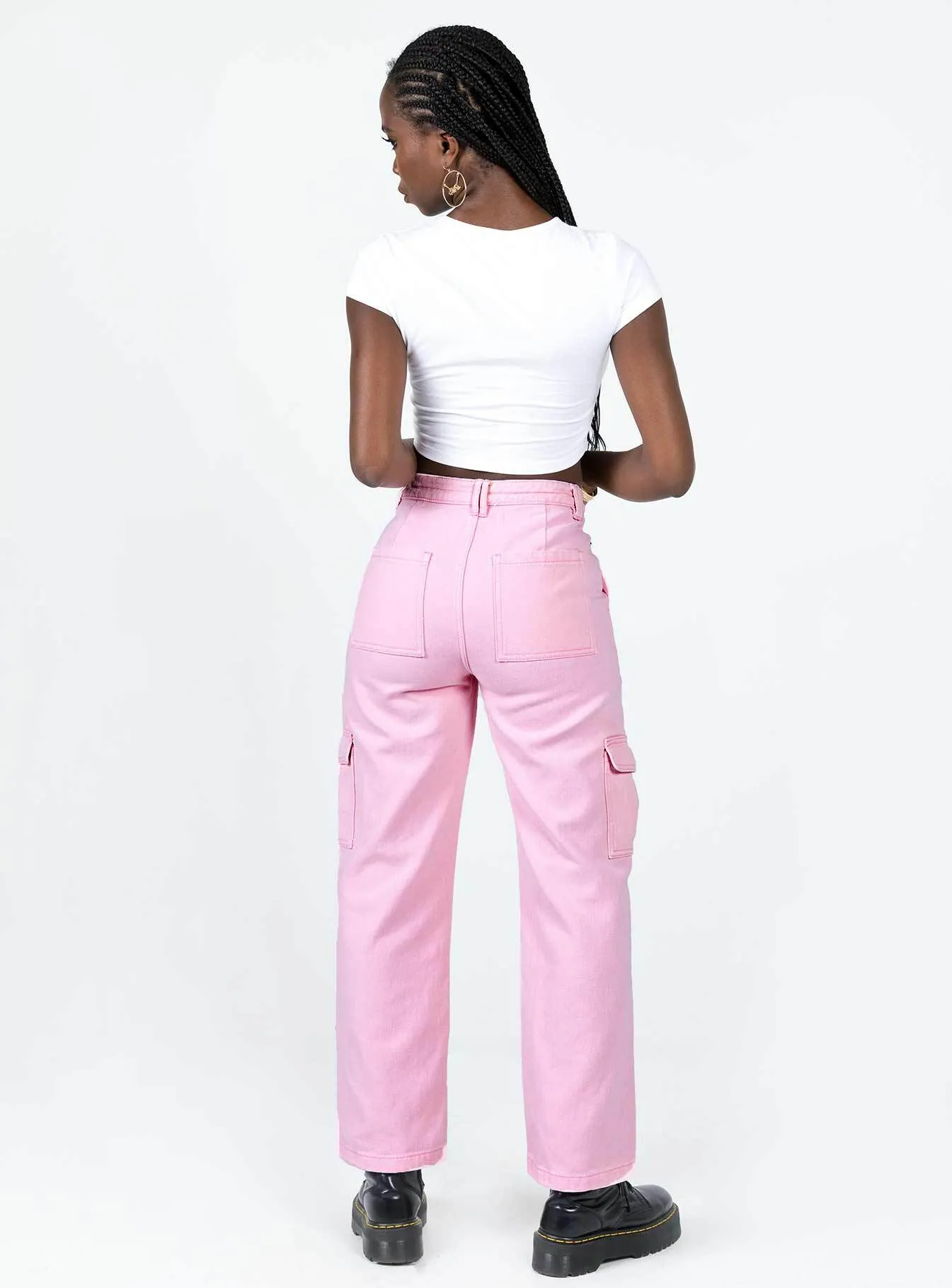 Adelaide Cargo Jeans Pink