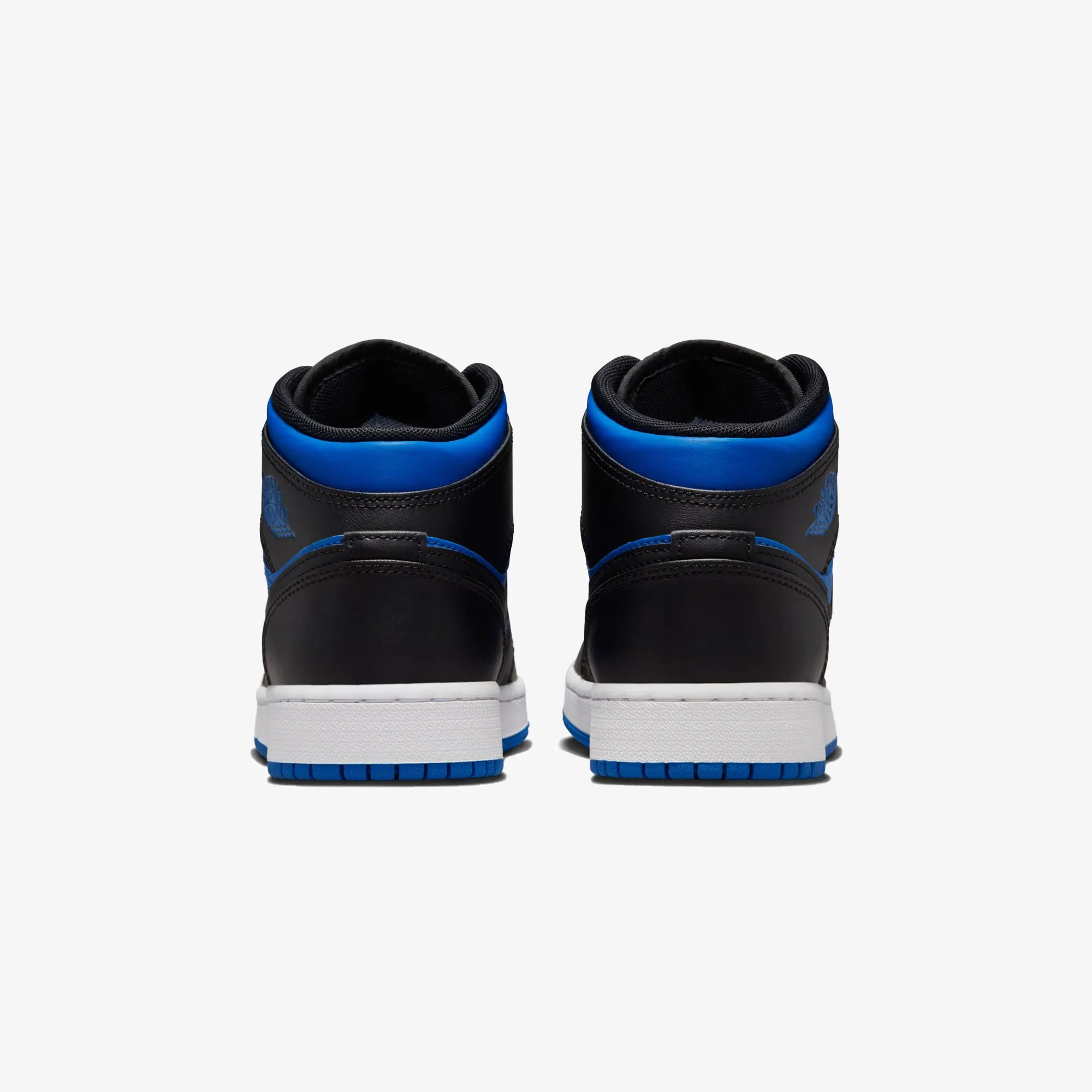 AIR JORDAN 1 MID 'BLACK/ROYAL BLUE-BLACK-WHITE' (GS)