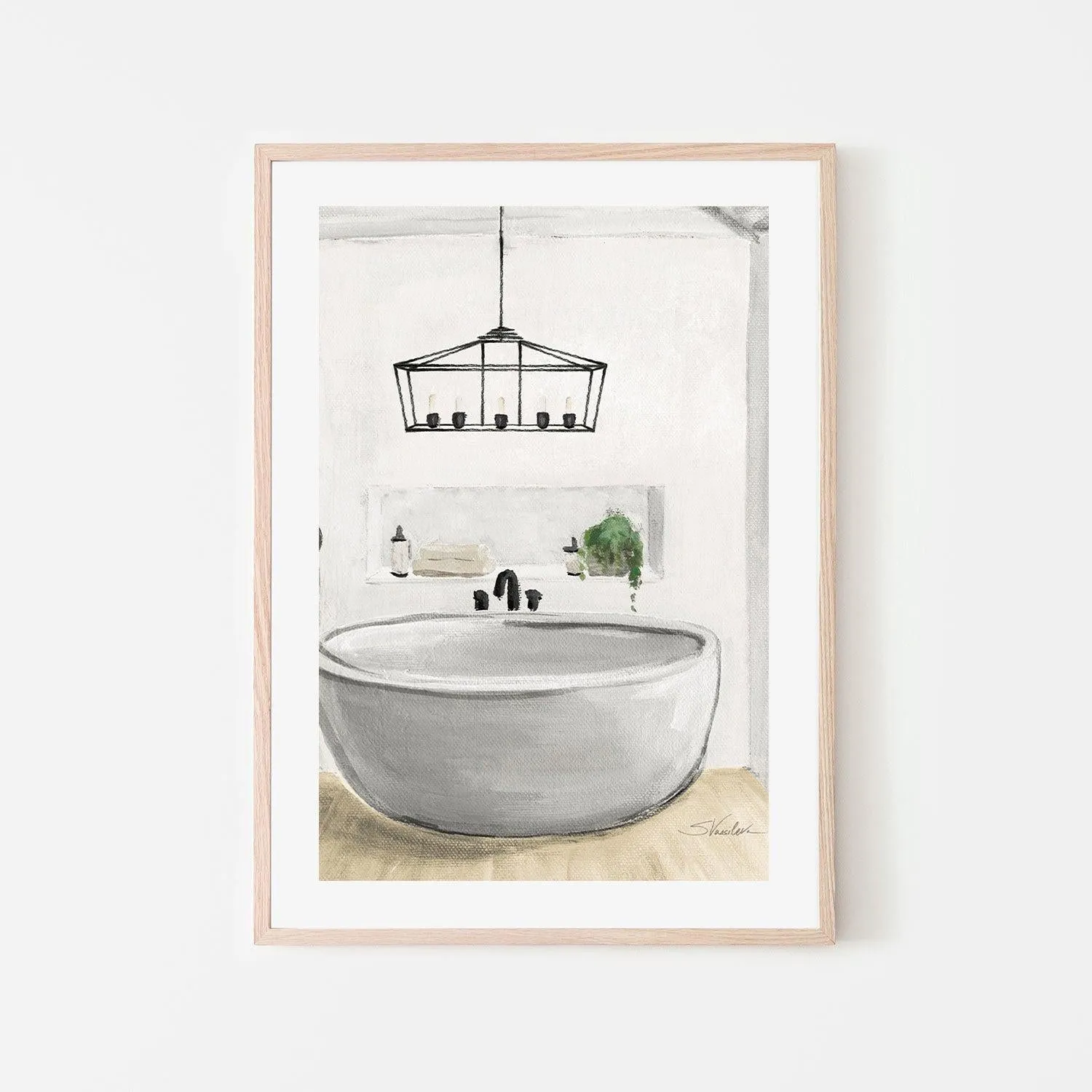 Attic Bathroom, Style B , By Silvia Vassileva