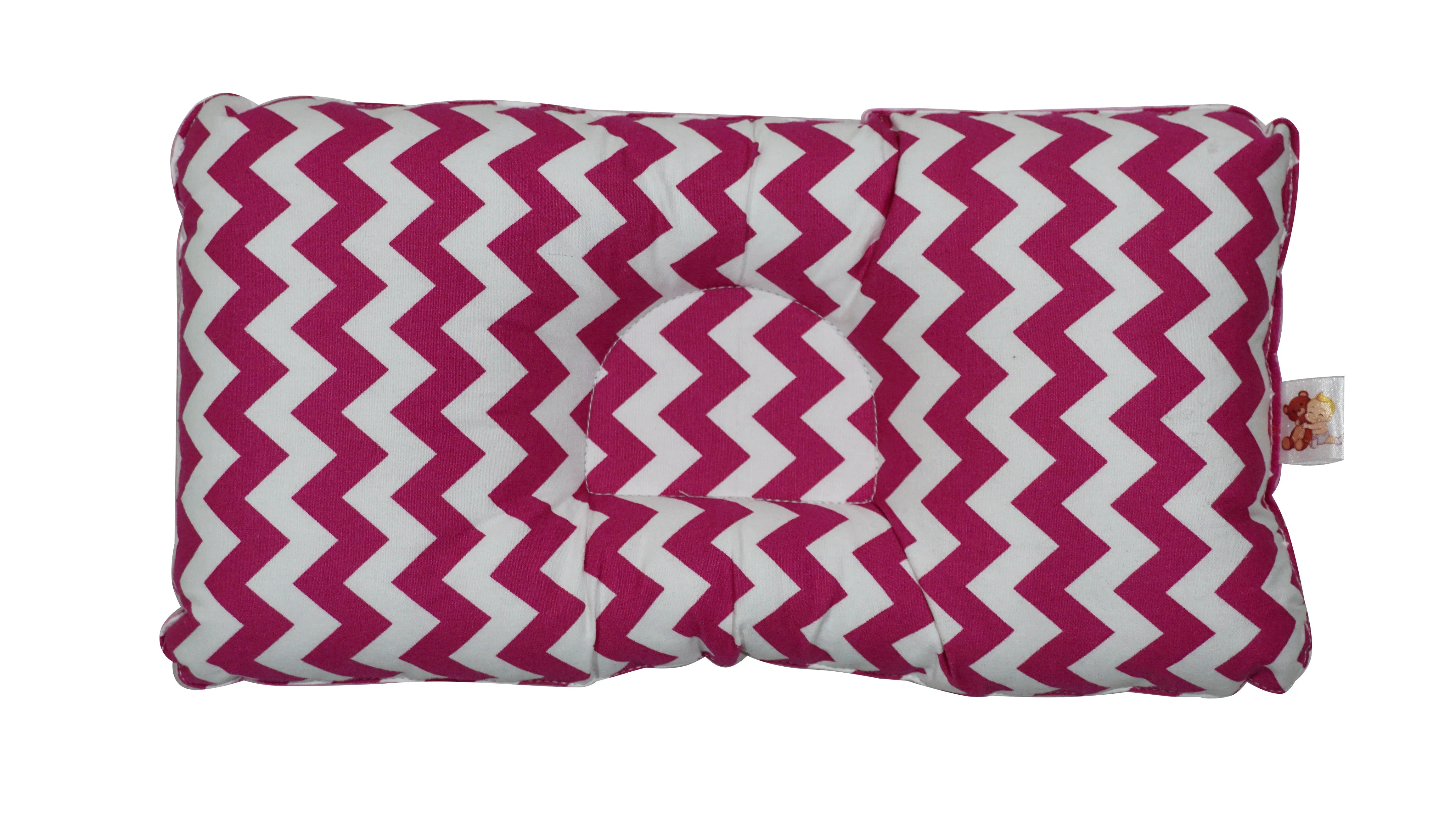 Babycuddle Head Pillow - Pink Zigzag Chevron