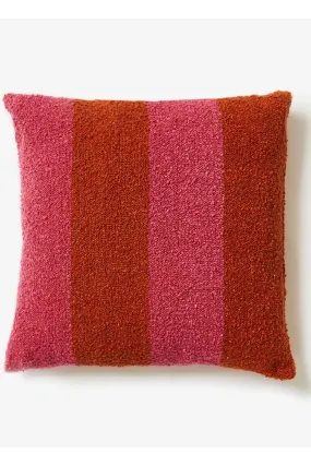 Boucle Wide Stripe Magenta 60cm Cushion