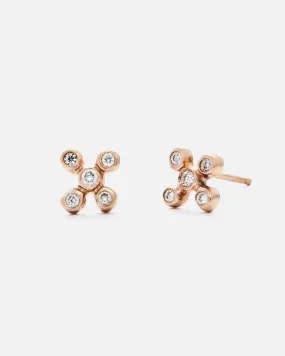 Bubble 10 / White Diamonds Studs