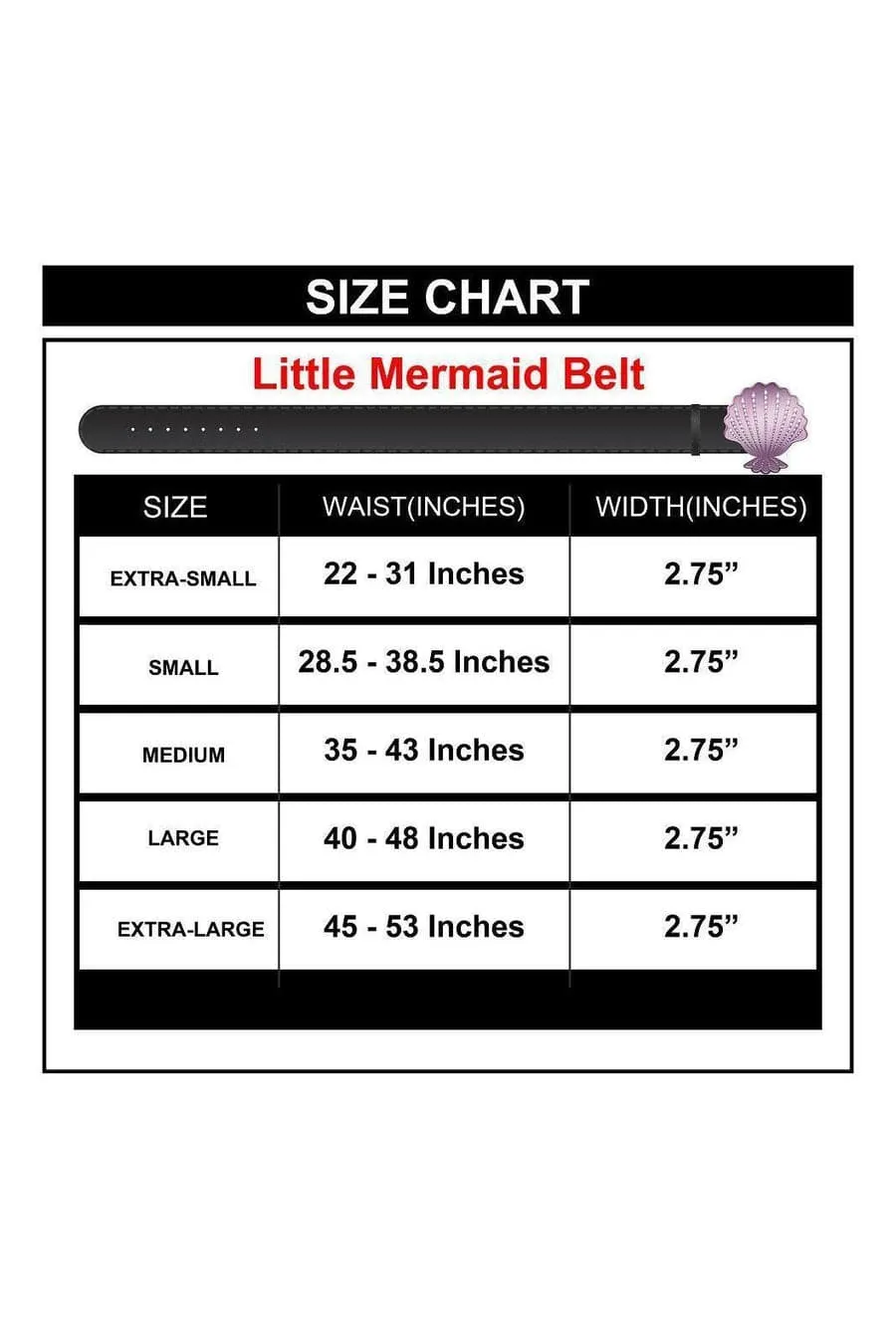 Buckle Down Disney The Little Mermaid Ariel Buckle Belt