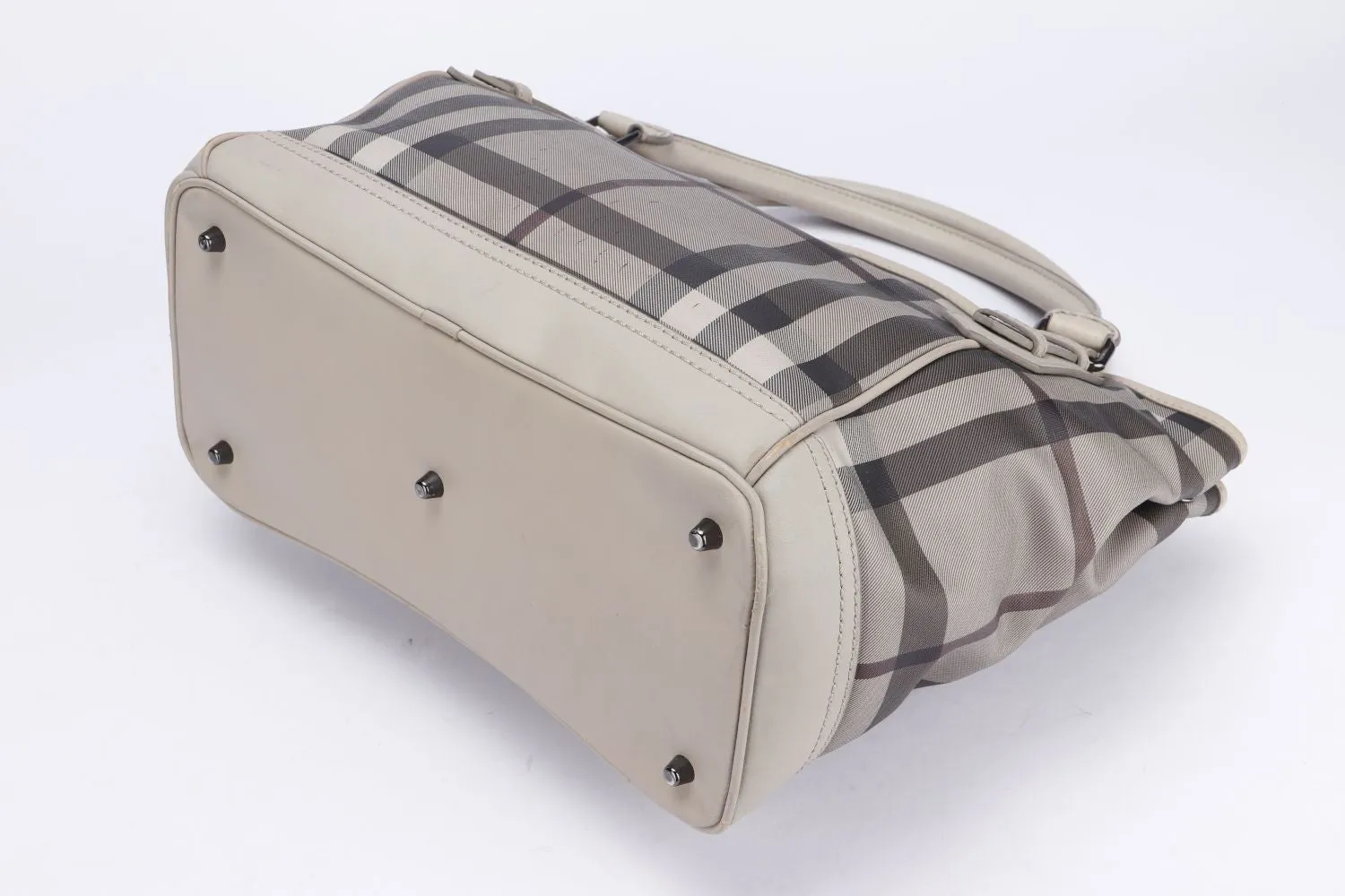 Burberry Smoked Check Trench Tote Bag