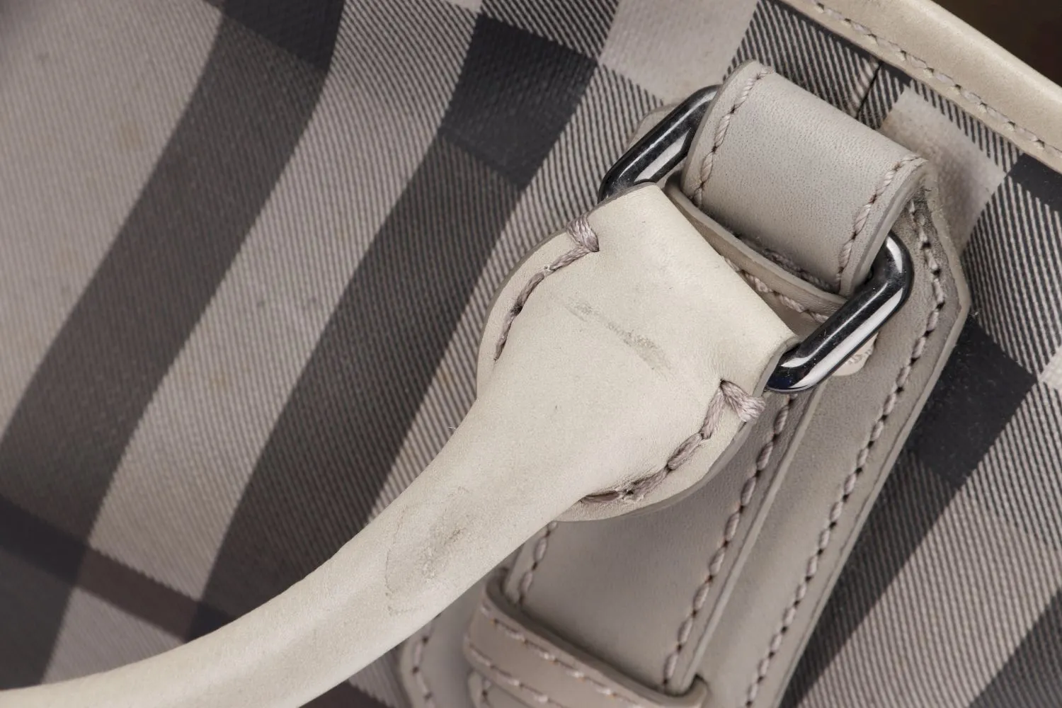 Burberry Smoked Check Trench Tote Bag