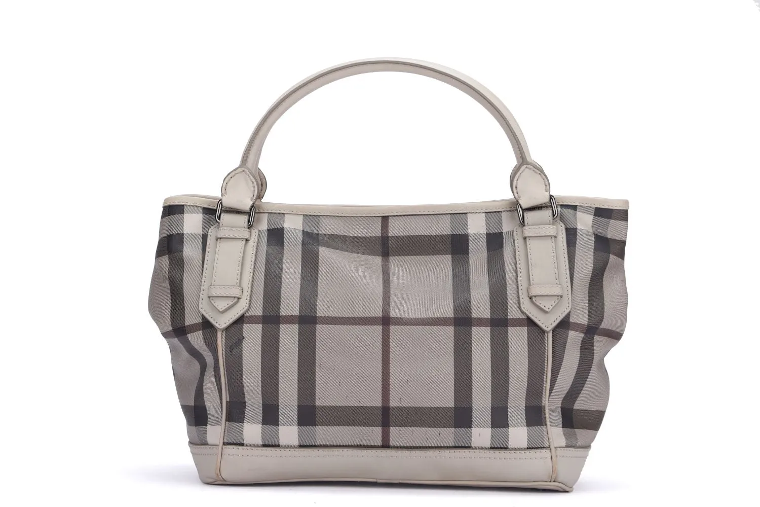 Burberry Smoked Check Trench Tote Bag