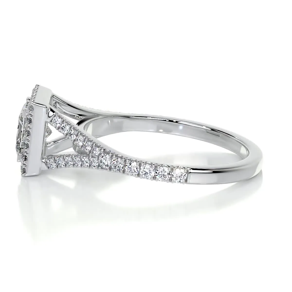 Celia Diamond Engagement Ring -14K White Gold