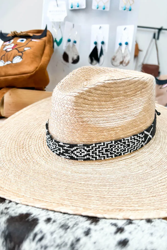 Contrasted Beaded Hatband