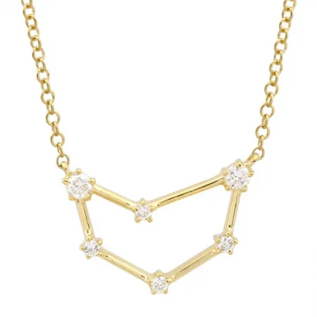 Diamond Zodiac Constellation Necklace