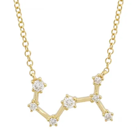 Diamond Zodiac Constellation Necklace