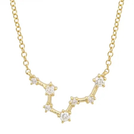 Diamond Zodiac Constellation Necklace