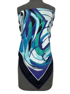 Emilio Pucci Abstract Print Silk Scarf