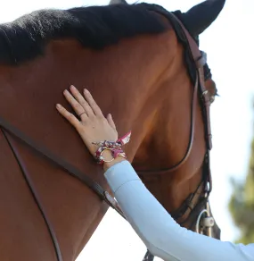 Equestrian Silk Wristlet