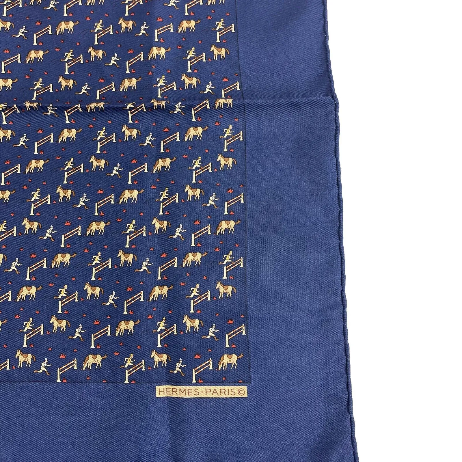 Ferragamo - Excellent - Paisley Oriental Floral Giraffe Deer Scarf - Blue - OS