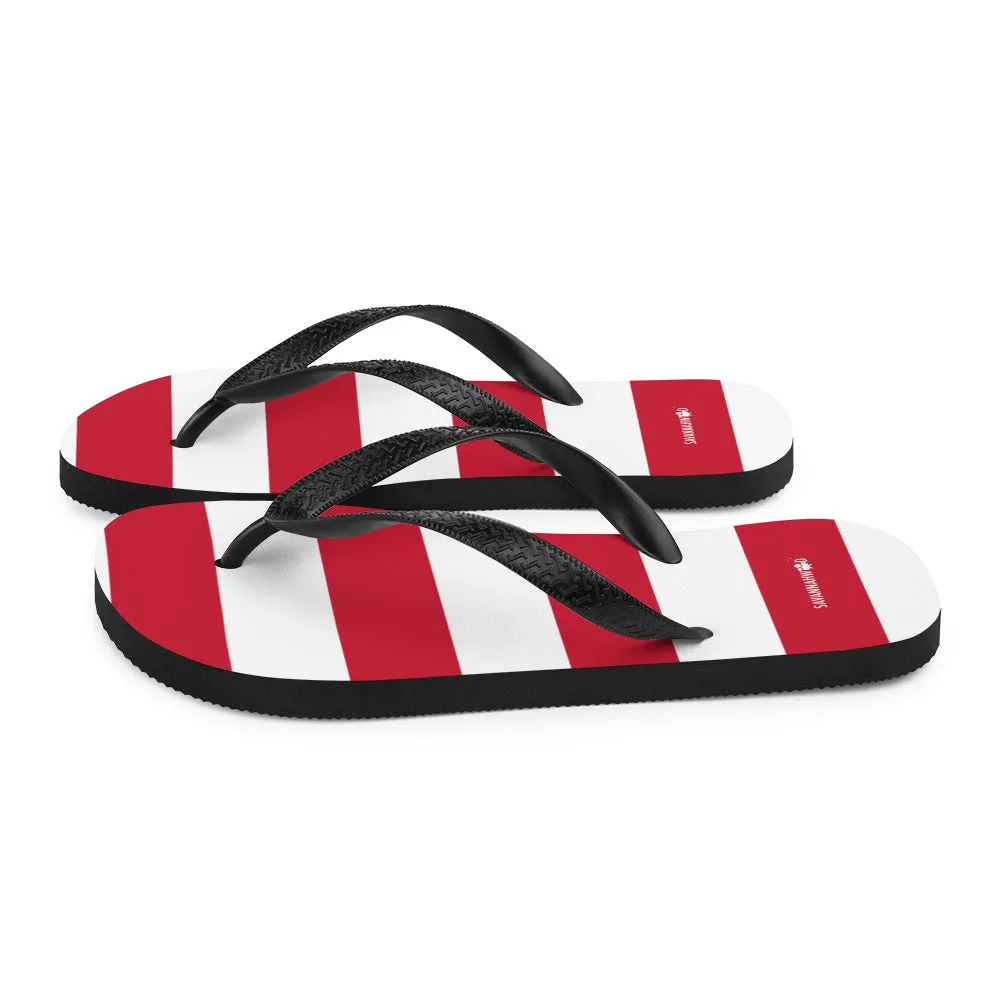 Flip-Flops Women's Red and White