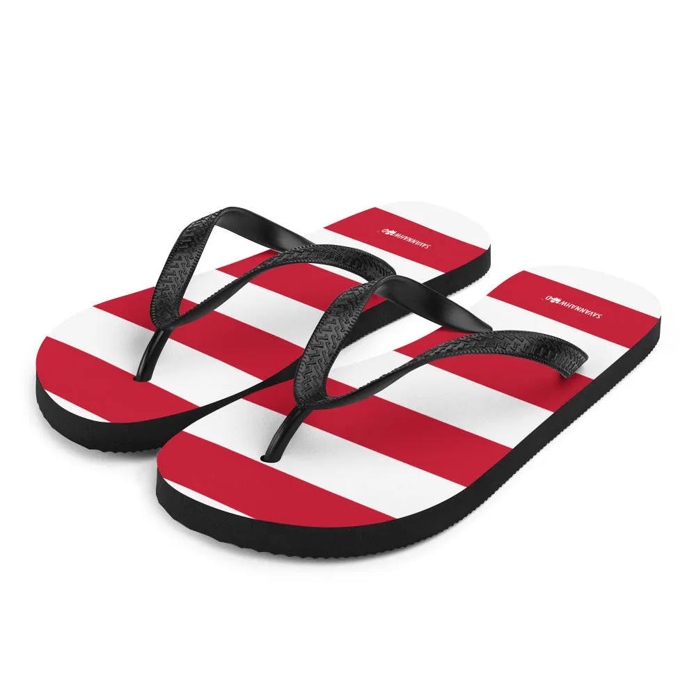 Flip-Flops Women's Red and White