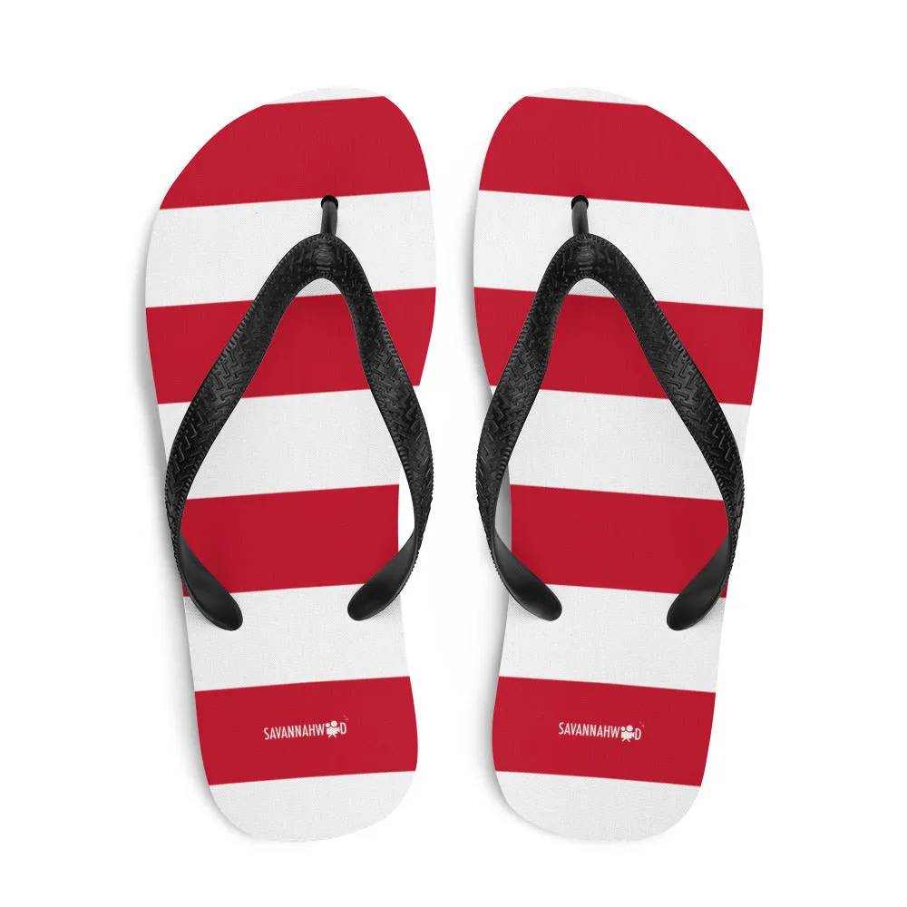 Flip-Flops Women's Red and White