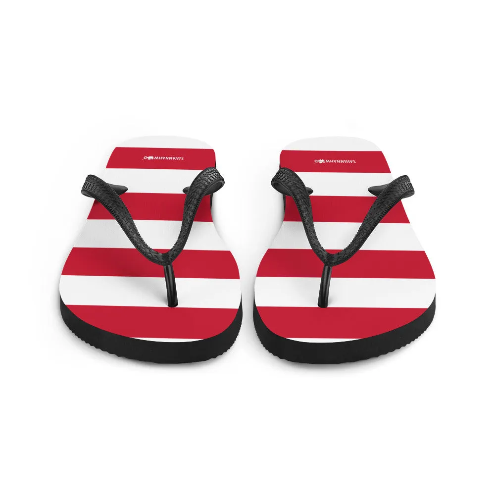 Flip-Flops Women's Red and White