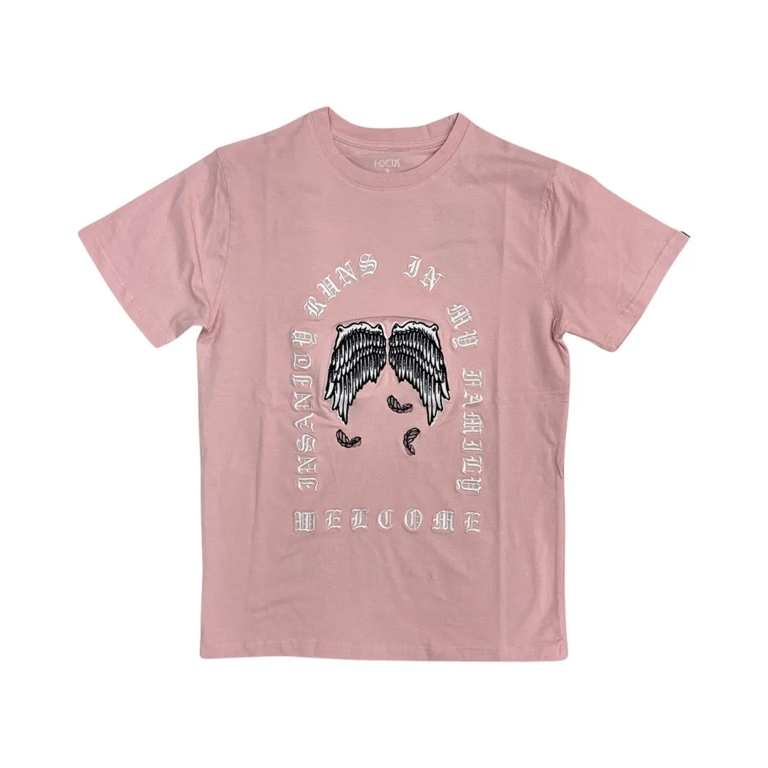 Focus Pink Family Wing Tee