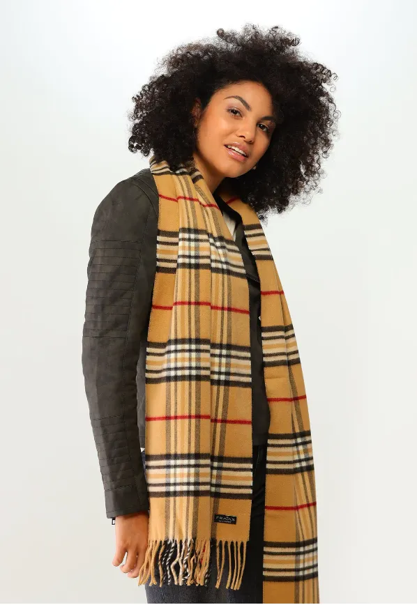 Fraas scarf 625391, cashmink plaid