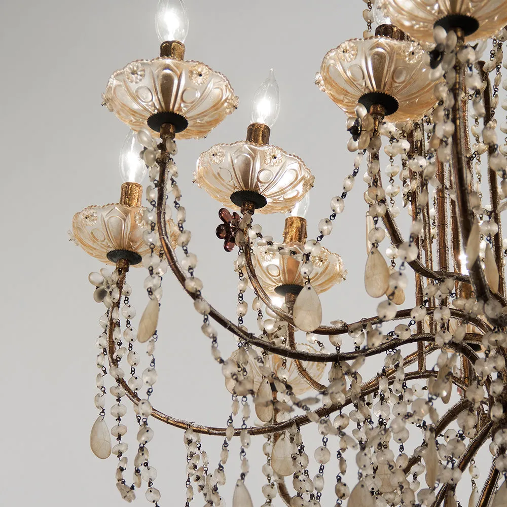 French Chateau Style Crystal Chandelier