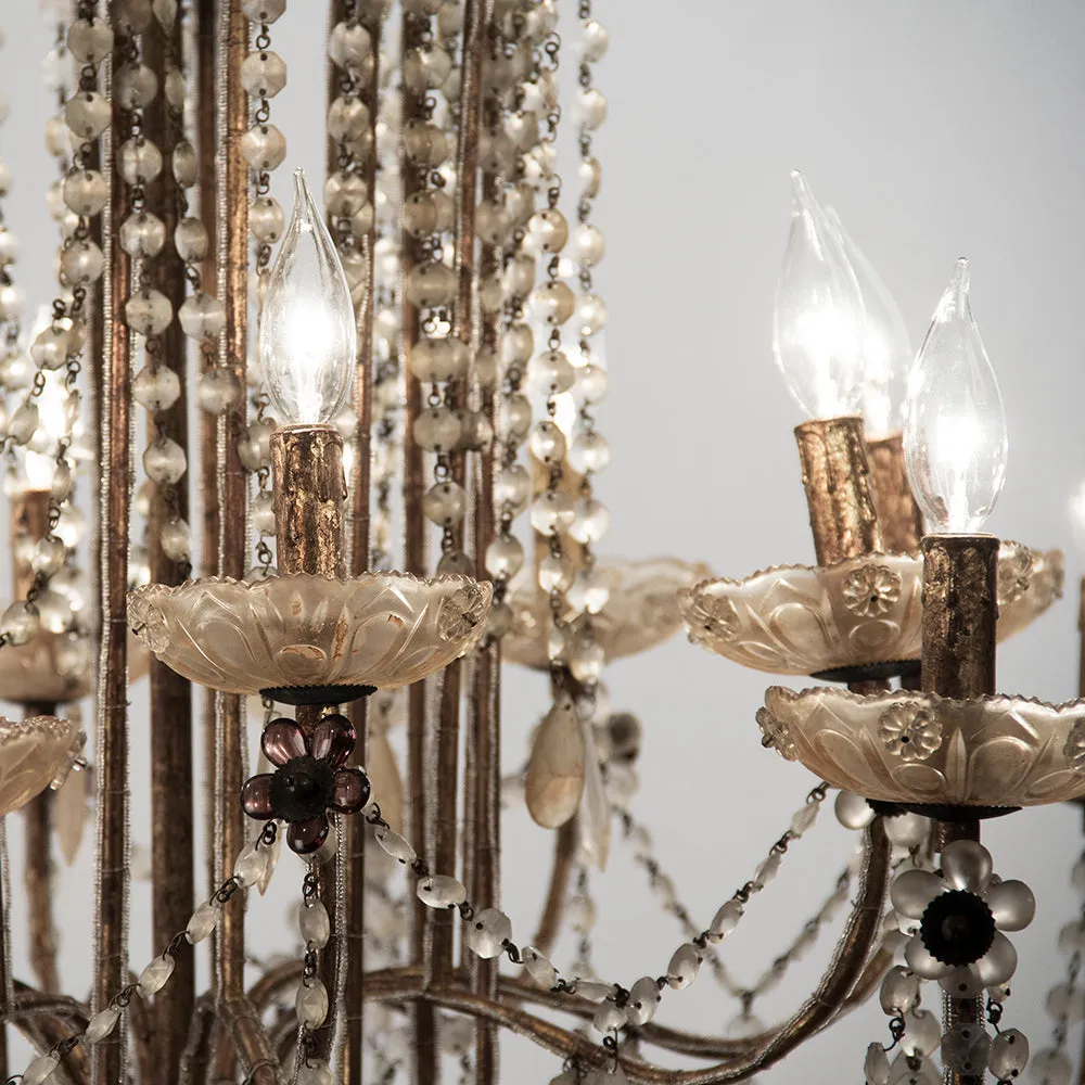 French Chateau Style Crystal Chandelier