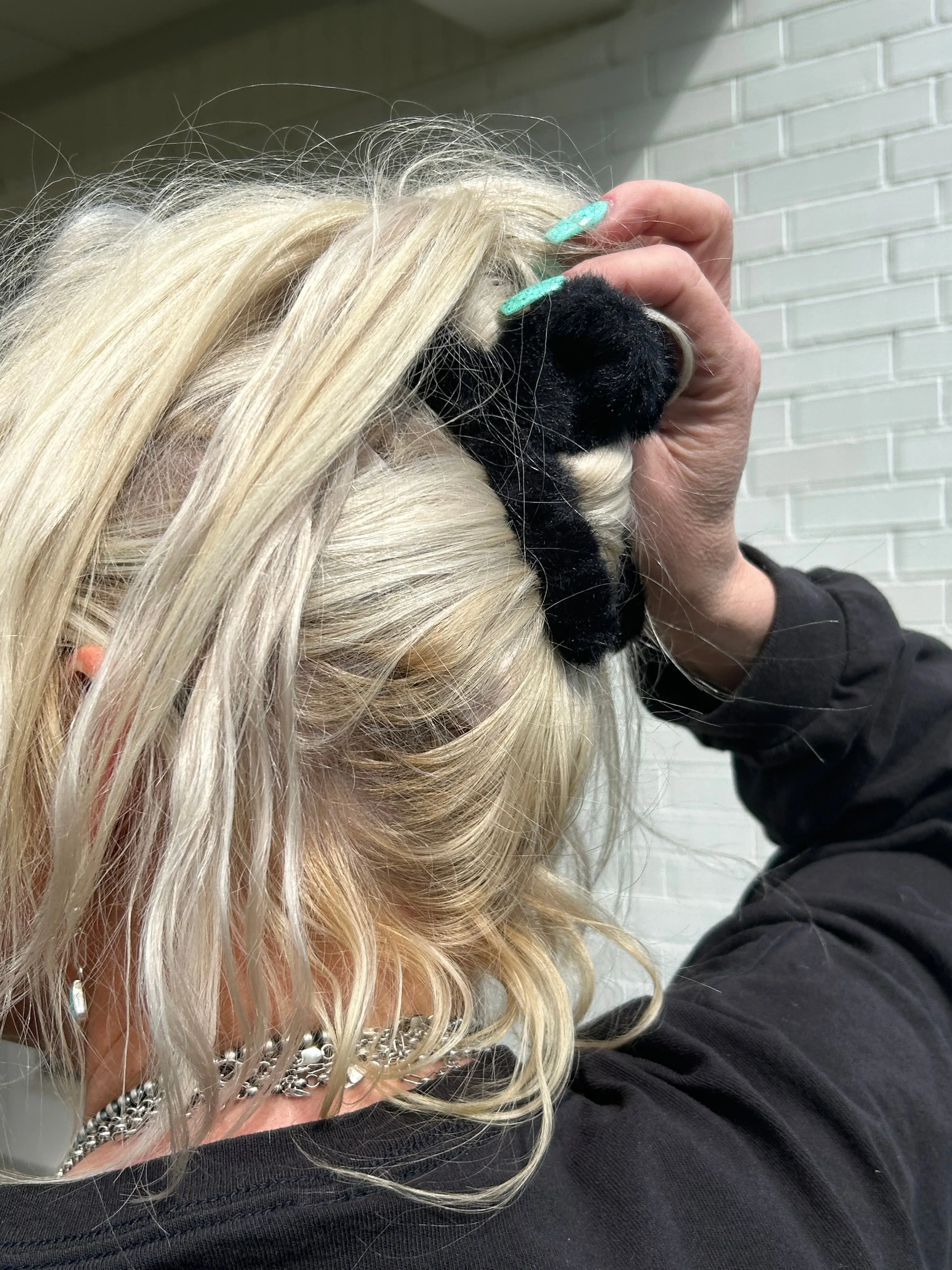 Furry Hair Clip-Pink