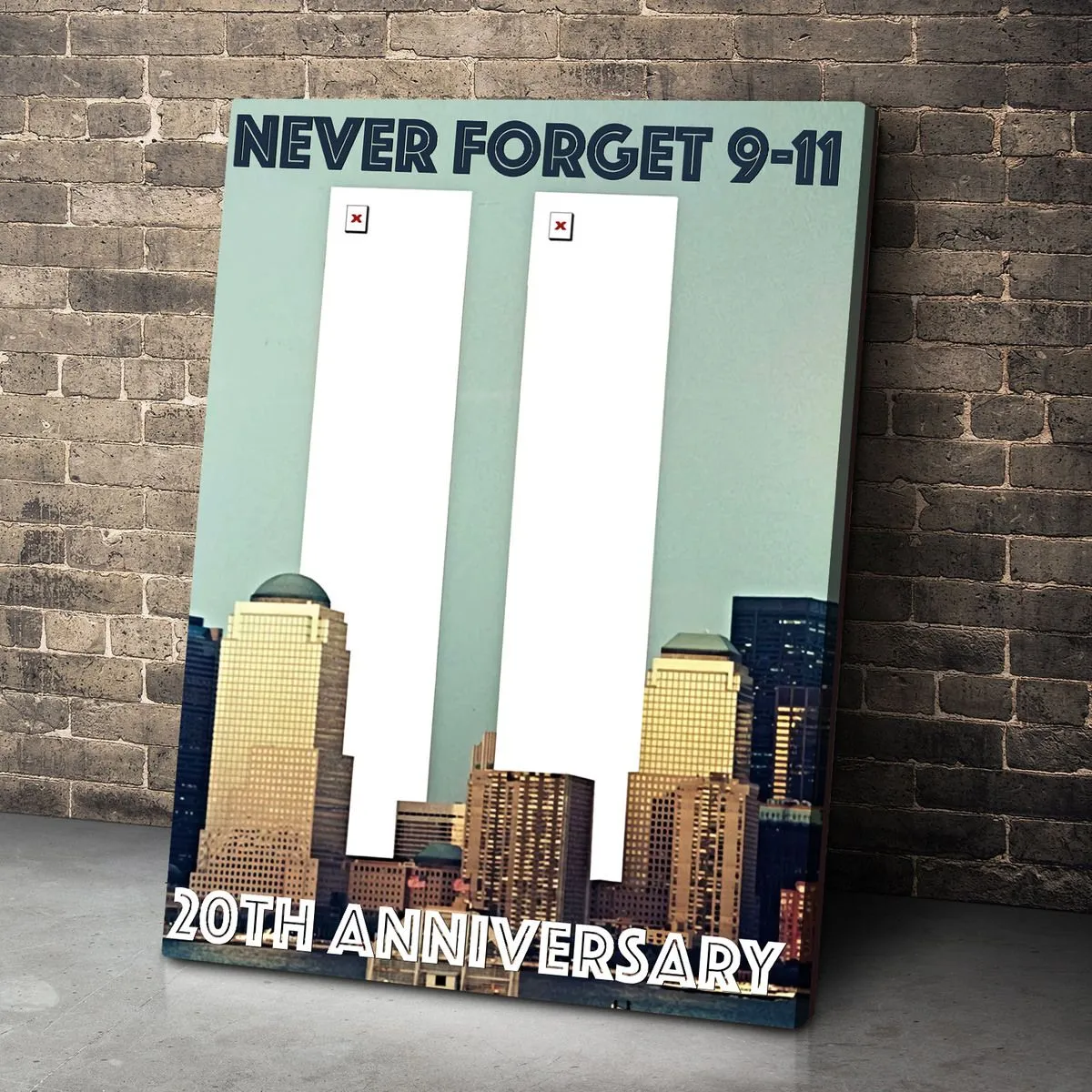 Gearhuman 3D Missing Twin Towers Canvas