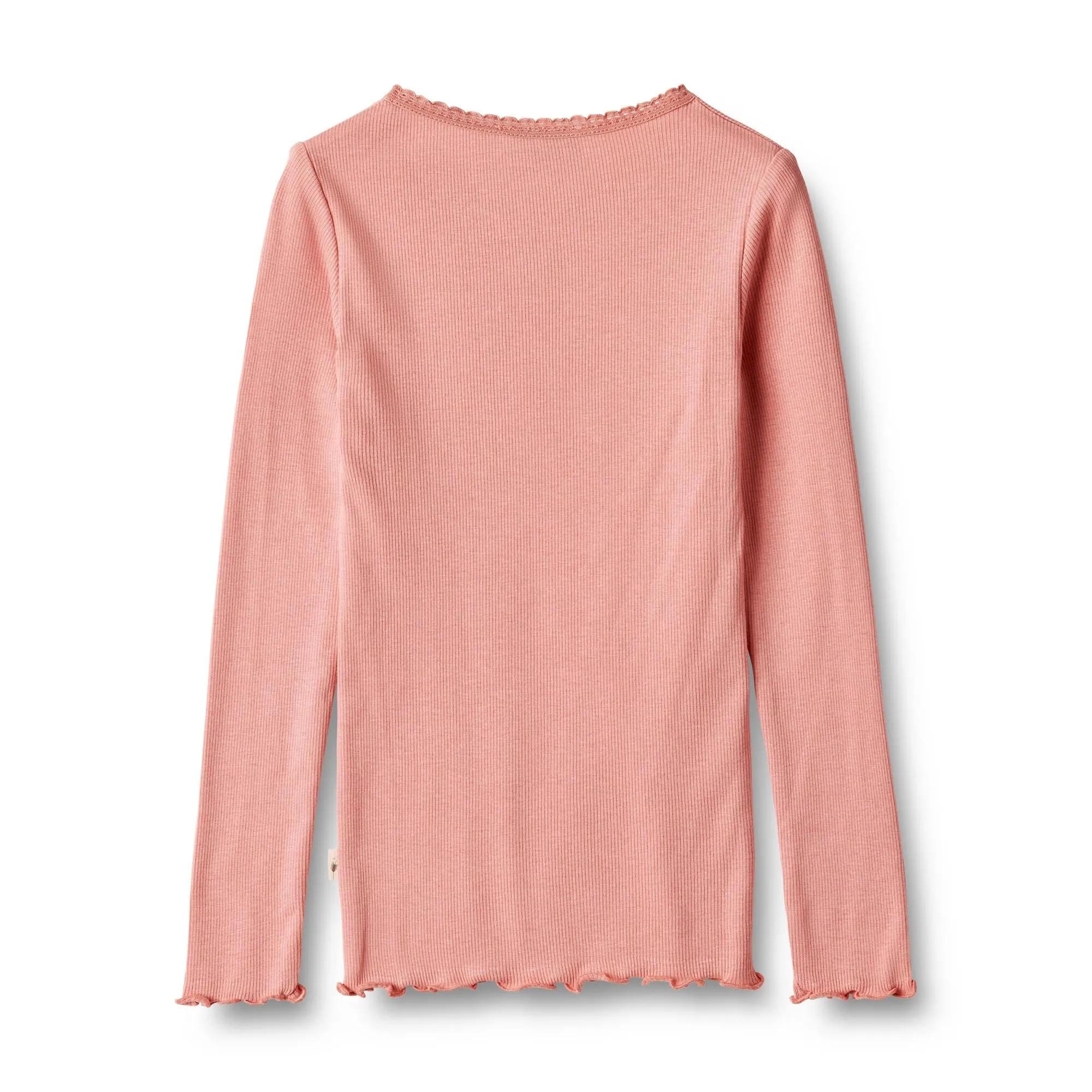 Geripptes Langarm-Shirt Reese Rosette