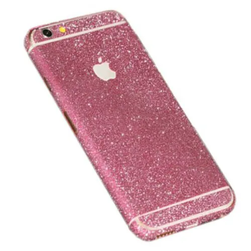 Glitter Phone Stickers Skin iphone 5 5s 6 6s Samsung S6 S7 Edge Bling Full Cover