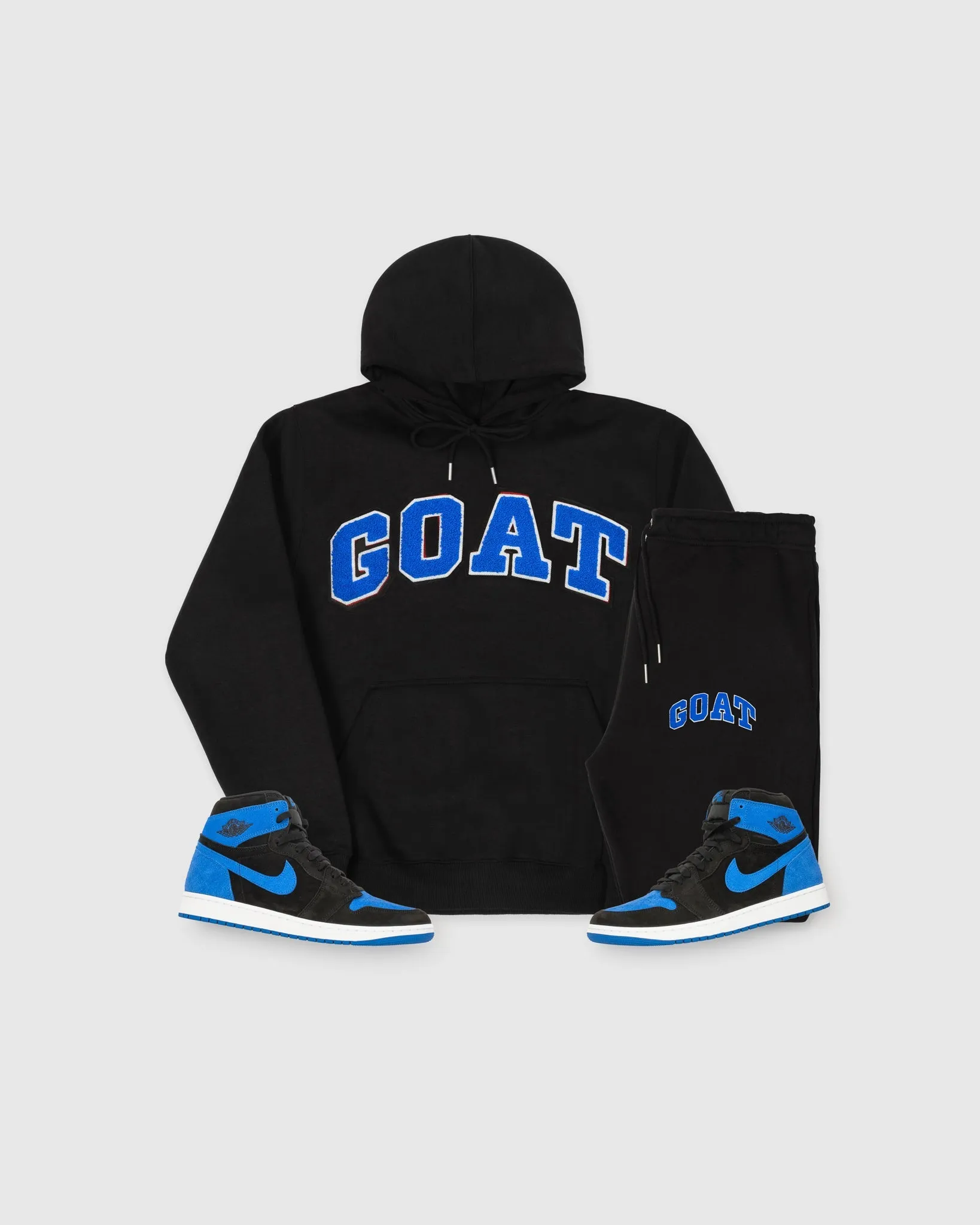 GOAT Arch Chenille Sweatsuit (Black/Royal)