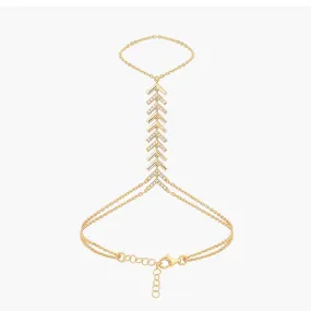 Hand Chain Bracelet| 18K Gold Vermeil