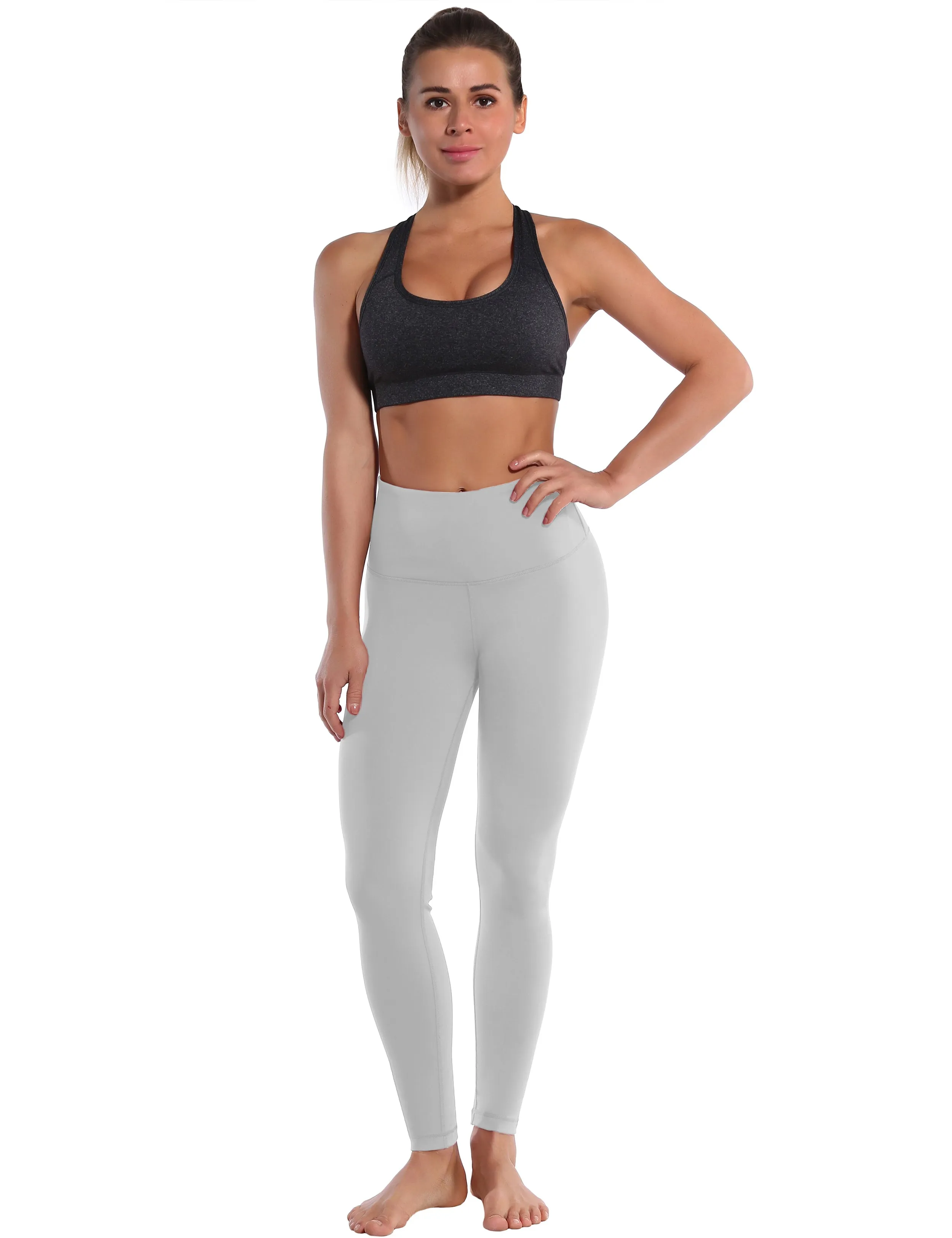 High Waist yogastudio Pants lightgray_yogastudio