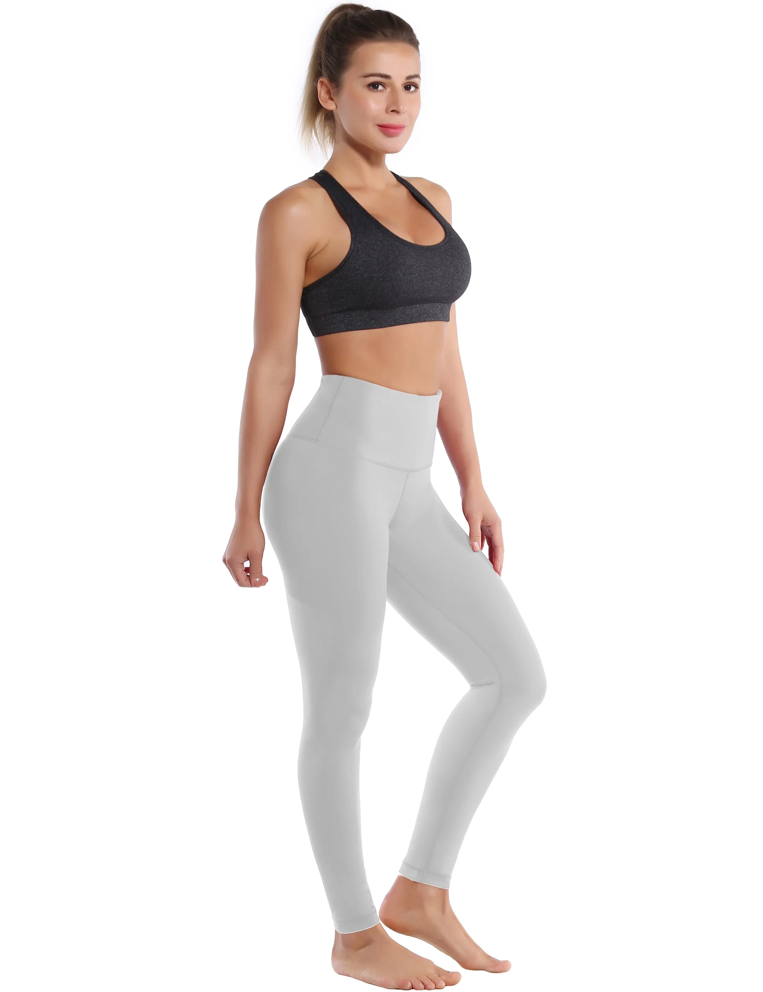 High Waist yogastudio Pants lightgray_yogastudio