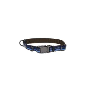 K9 Explorer Reflective Adjustable Dog Collar, Blue Small