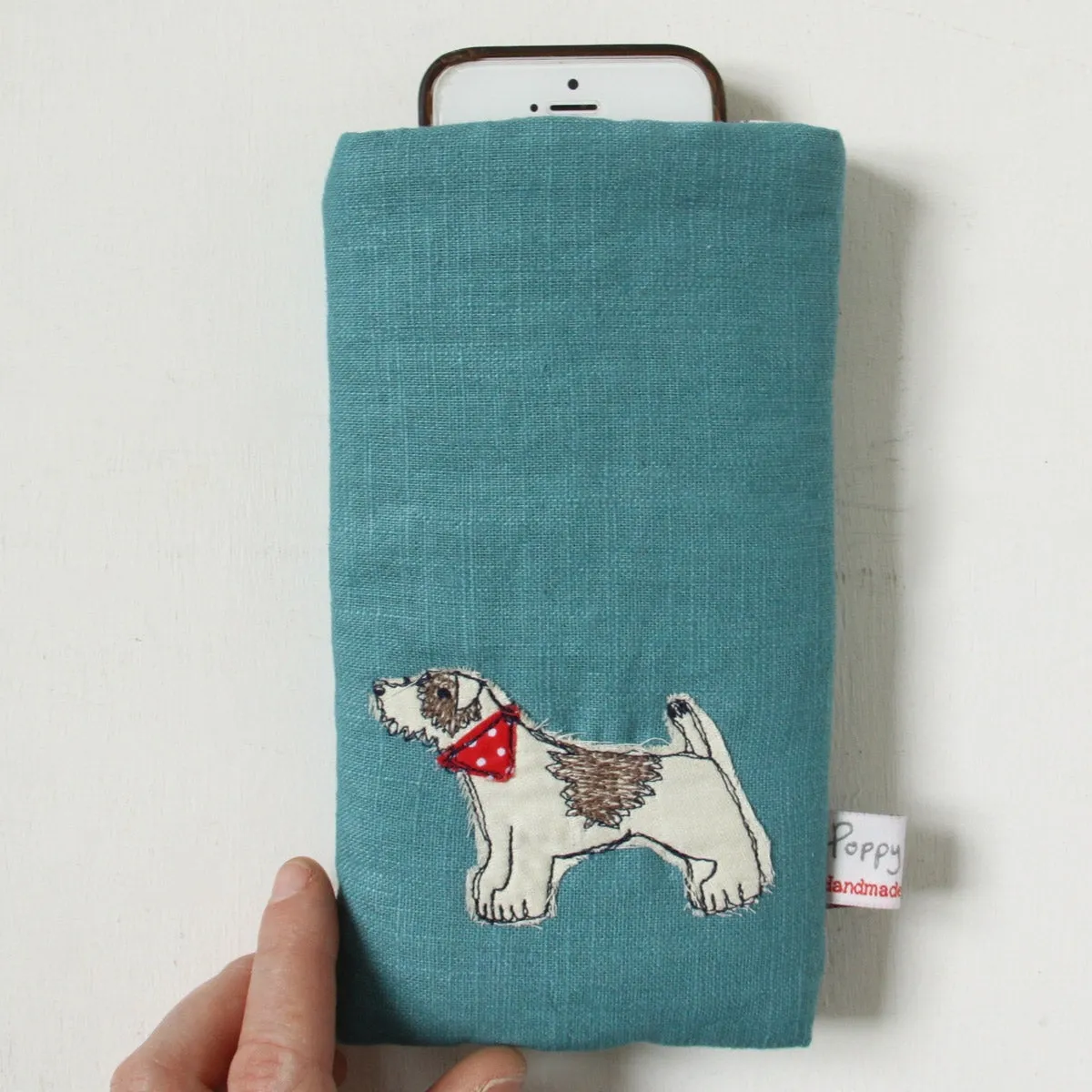 little dog - phone/glasses case