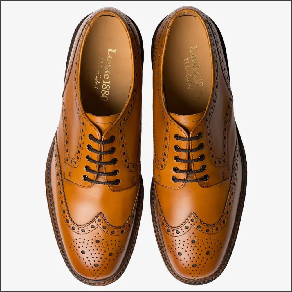 Loake Chester Tan Brogue Leather Sole*