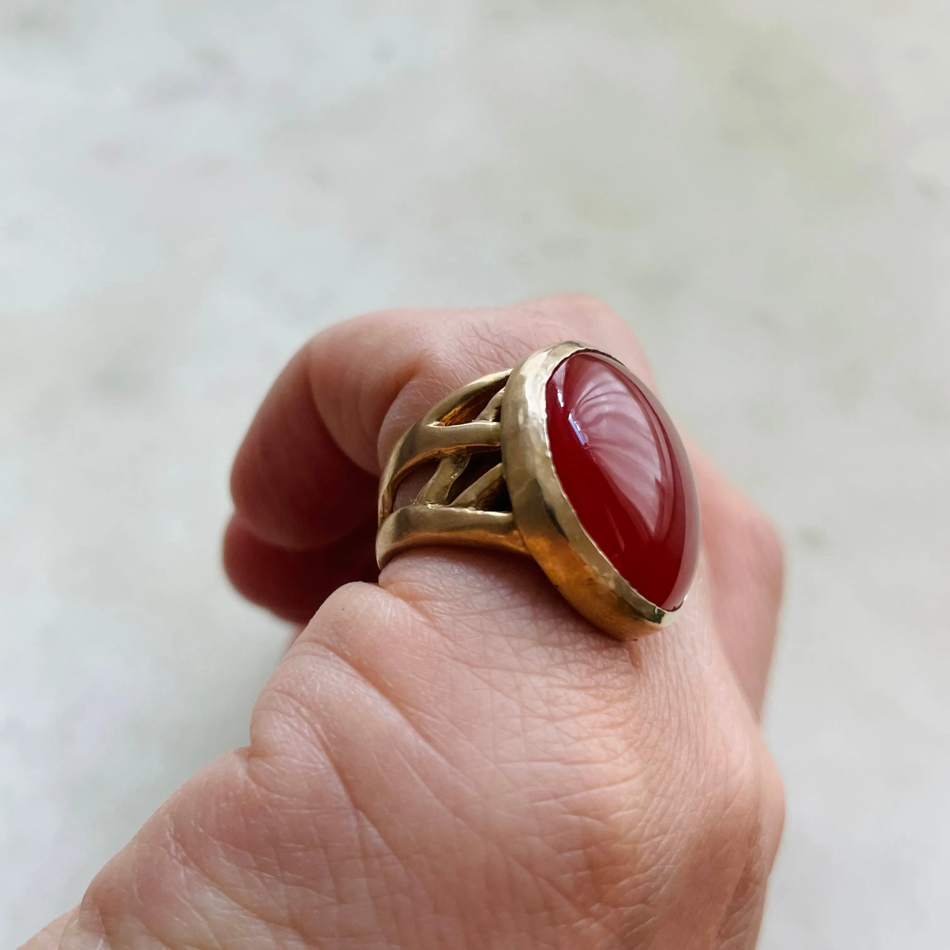 MOTHER TREE RING — CARNELIAN