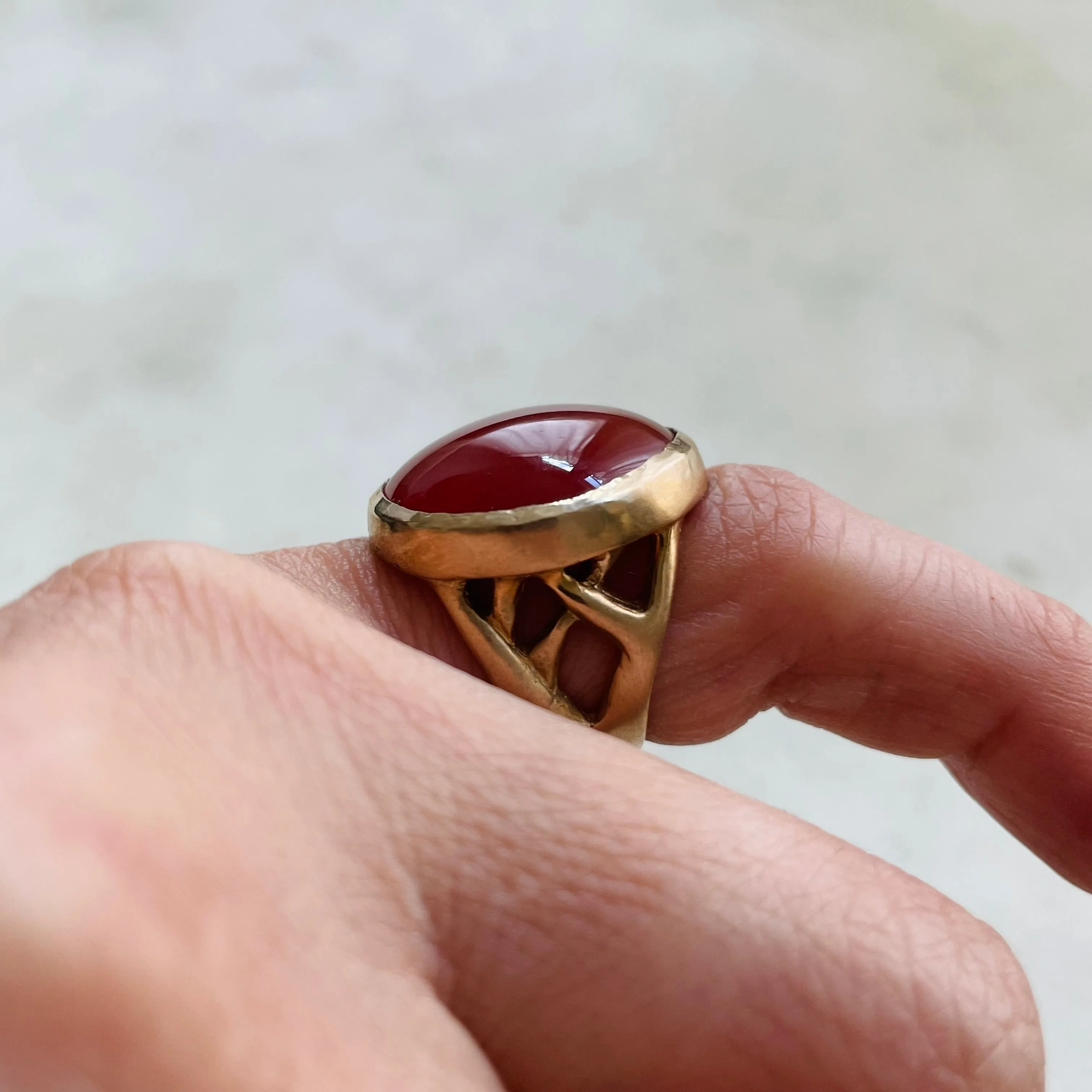 MOTHER TREE RING — CARNELIAN