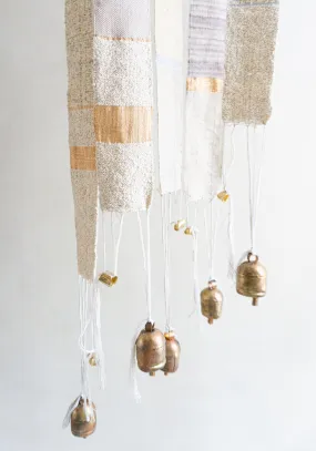 One-of-a-Kind Wall Hanging with Antique Brass Bell