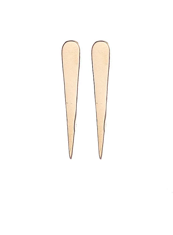 Paddle Earrings, Point Down