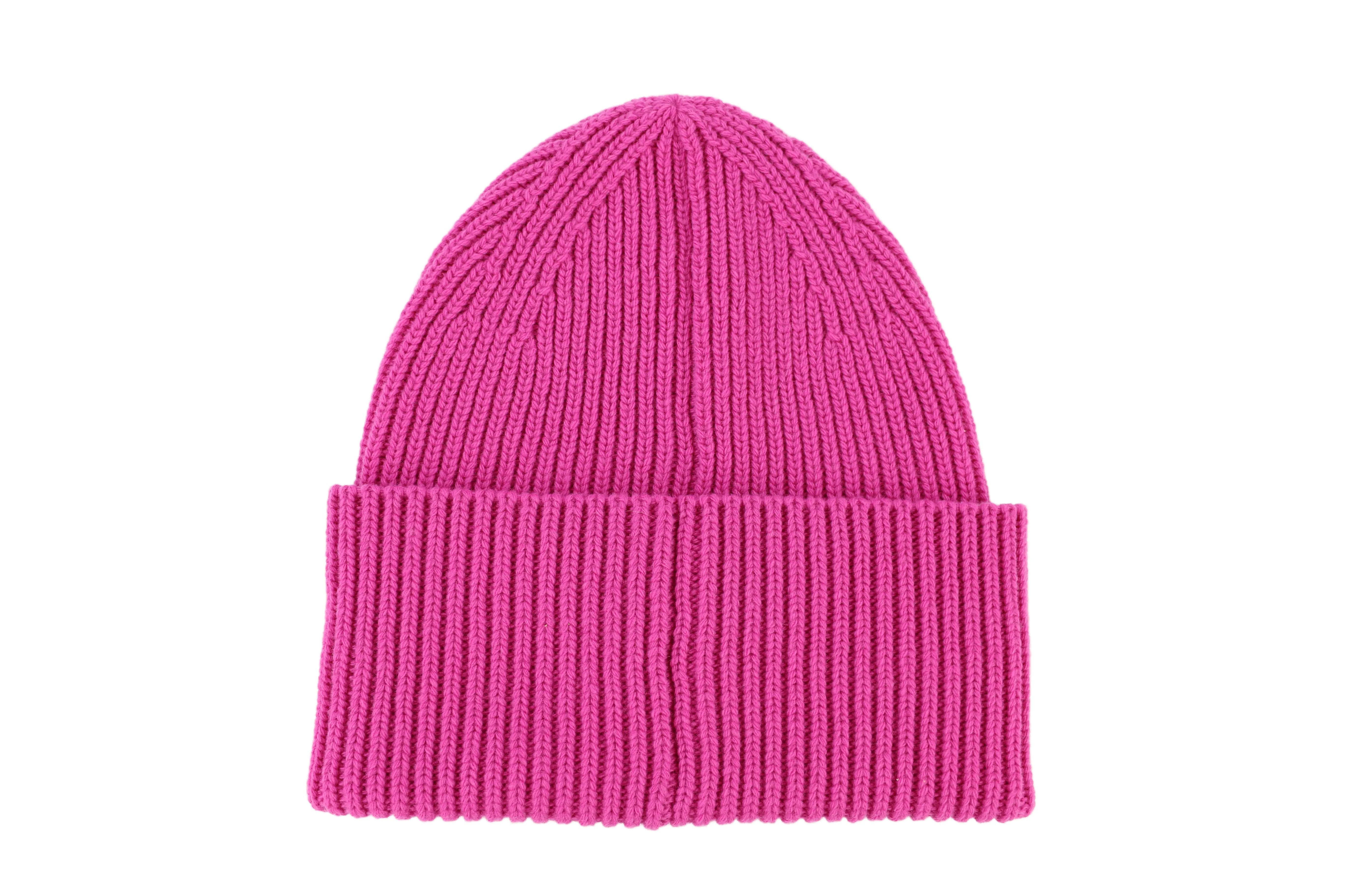 Pink Wool Beanie