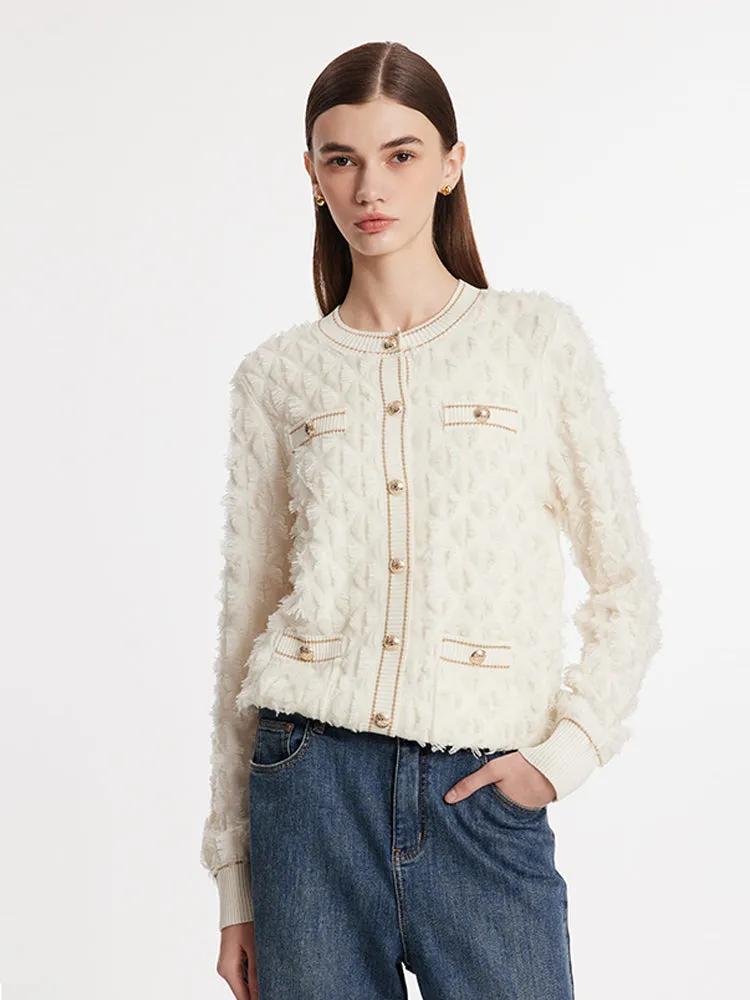 Pure Wool Knitted Women Cardigan