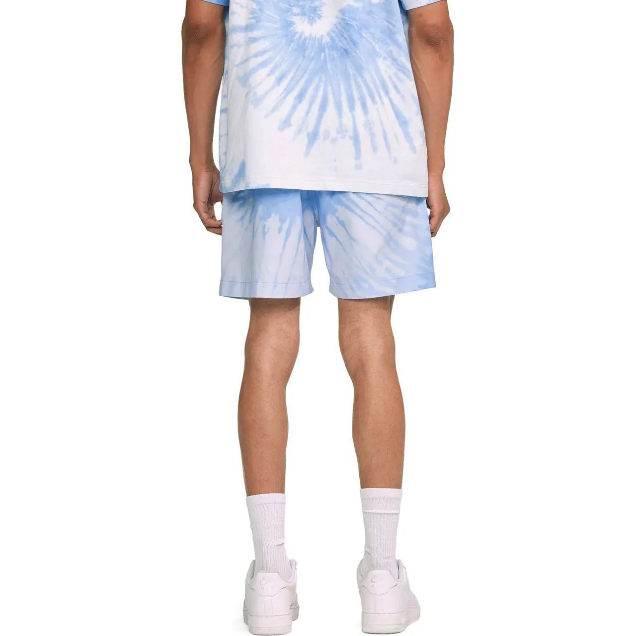 Purple Brand All Round Short Placid Blue Spiral Tie Dye Blue